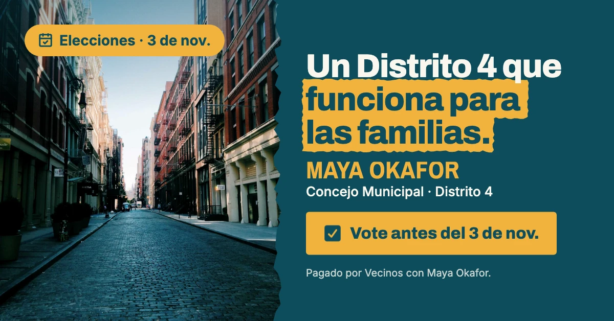 Campaign banner in Spanish